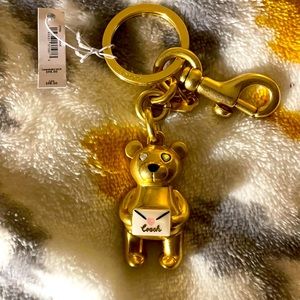 Coach Teddybear Keychain